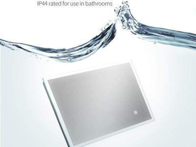 Waterproof smart touch screen customized modern bathroom led light mirrorImage3