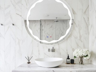 Bathroom smart touch on switch makeup led mirror lightImage3